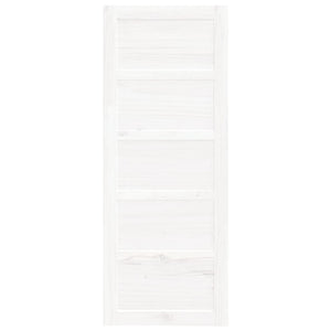 Weiße Scheunentür 80x204,5 cm Kiefer Massivholz