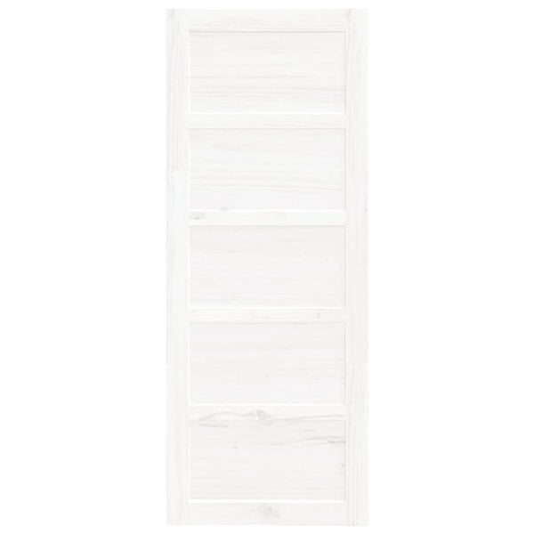 Weiße Scheunentür 80x204,5 cm Kiefer Massivholz