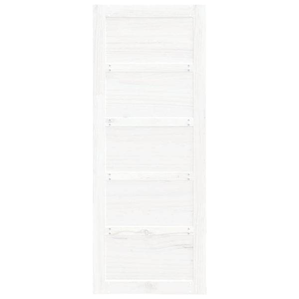 Weiße Scheunentür 80x204,5 cm Kiefer Massivholz