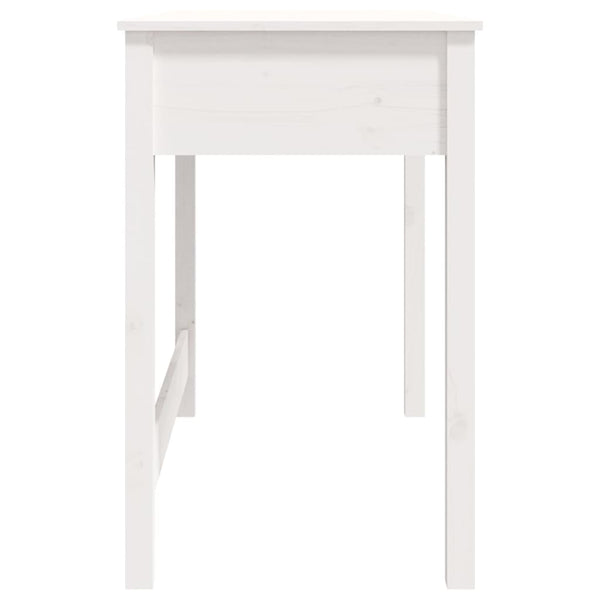 Schreibtisch Weiß Kiefer Massivholz 100x50 cm