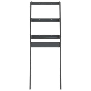 Toilettenregal Grau Kiefer Massivholz