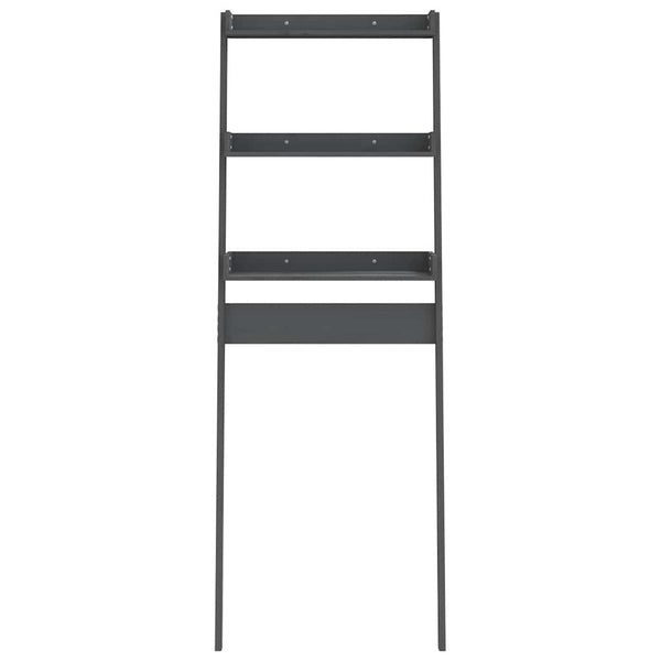 Toilettenregal Grau Kiefer Massivholz