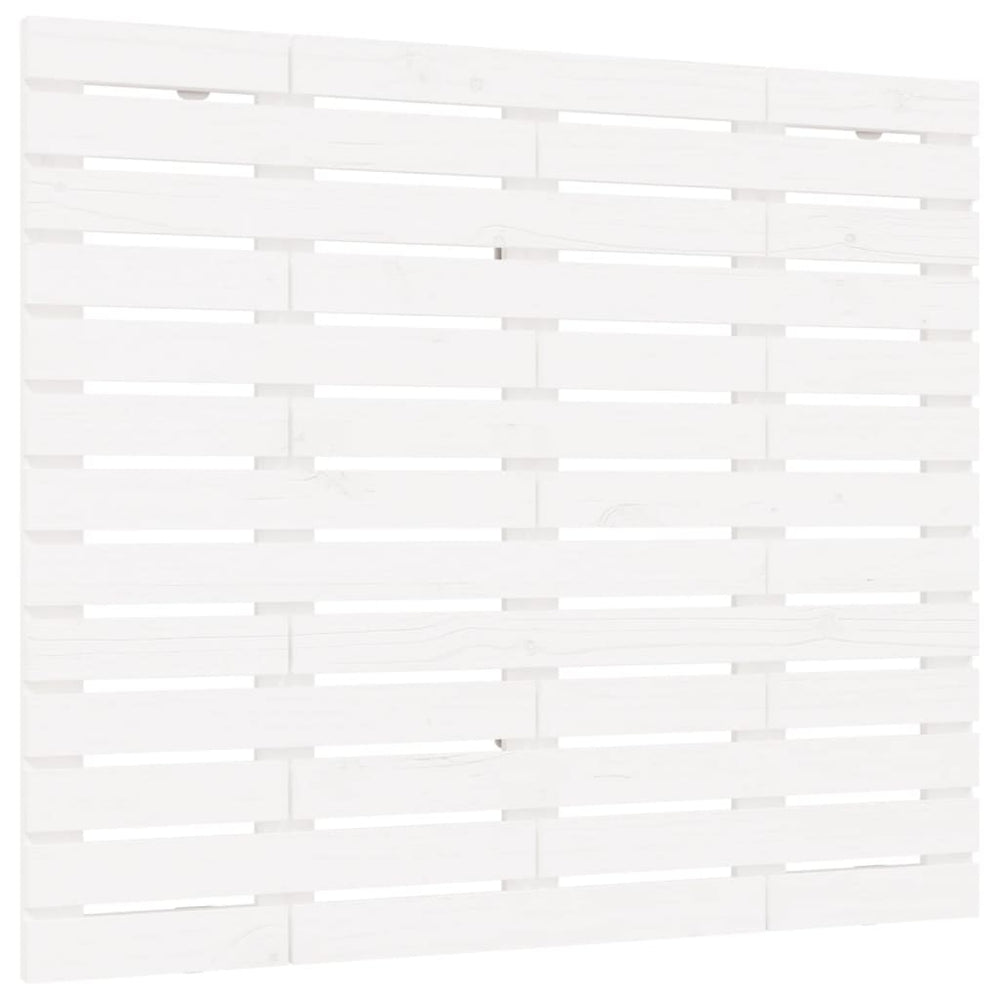 Wand Kopfteil Weiß Kiefer Massivholz 106cm