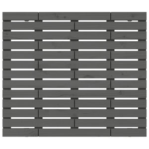 Graues Wand-Kopfteil aus Kiefernholz, 106 cm