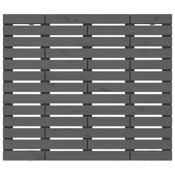 Graues Wand-Kopfteil aus Kiefernholz, 106 cm