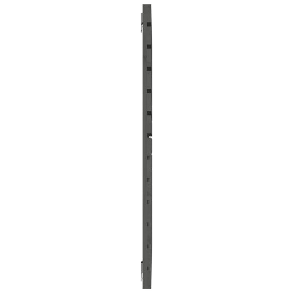 Graues Wand-Kopfteil aus Kiefernholz, 106 cm