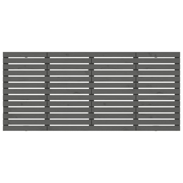 Graues Wand-Kopfteil 206cm Kiefer Massivholz