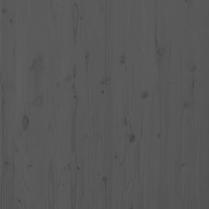 Graues Wand-Kopfteil 206cm Kiefer Massivholz