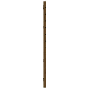 vidaXL Tête de lit murale marron miel 206x3x91,5 cm pin massif