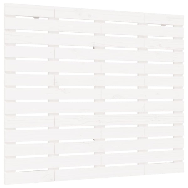 Wand Kopfteil Weiß Kiefer Massivholz 96cm