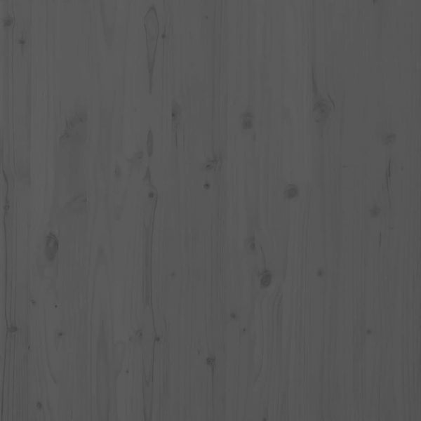 Graues Wand-Kopfteil 96cm Kiefer Massivholz