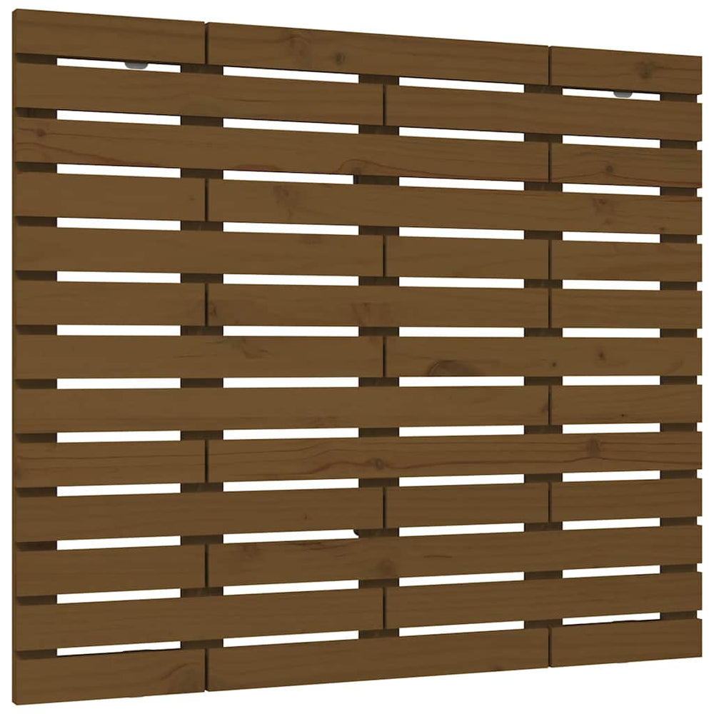 vidaXL Tête de lit murale marron miel 96x3x91,5 cm bois de pin massif