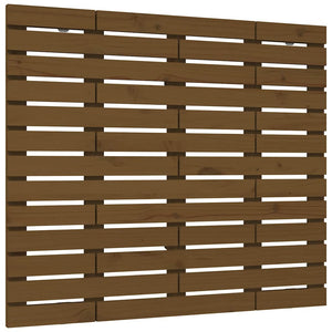 Wand Kopfteil Honigbraun Kiefer Massivholz 96cm