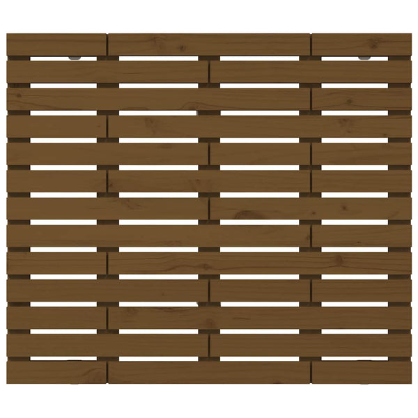 Wand Kopfteil Honigbraun Kiefer Massivholz 96cm