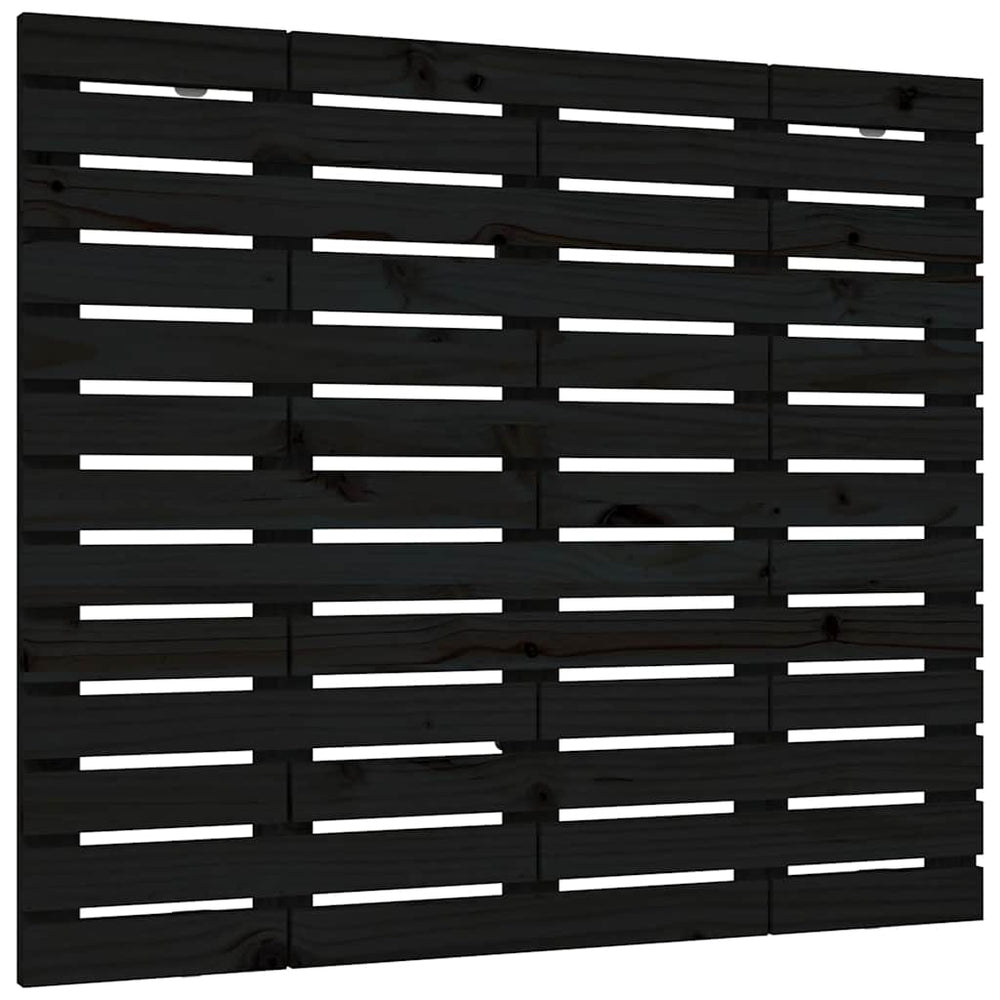 vidaXL Tête de lit murale Noir 96x3x91,5 cm Bois de pin massif