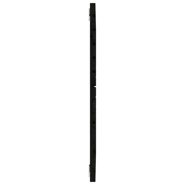 Schwarzes Wandkopfteil 96cm Kiefer Massivholz