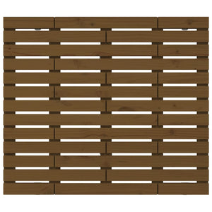 Wand Kopfteil Honigbraun Kiefer Massivholz 126cm