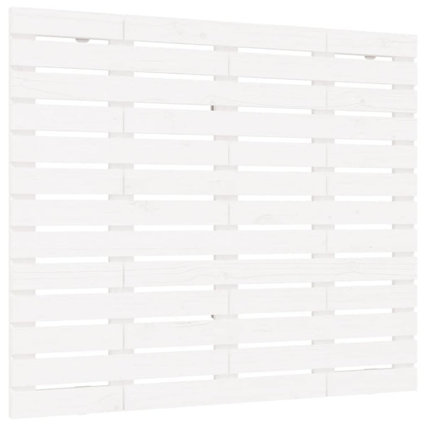 Wand Kopfteil Weiß Kiefer Massivholz 146cm