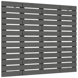 Graues Wand-Kopfteil 146cm Kiefer Massivholz