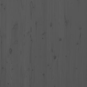 Graues Wand-Kopfteil 146cm Kiefer Massivholz