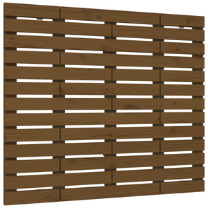 Wand Kopfteil Honigbraun 146cm Kiefer Massivholz