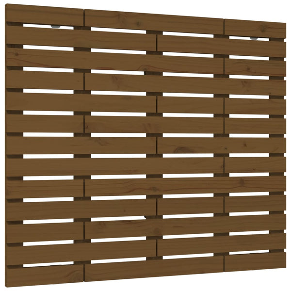 Wand Kopfteil Honigbraun 146cm Kiefer Massivholz