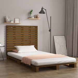 Wand Kopfteil Honigbraun 146cm Kiefer Massivholz