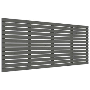 Graues Wandkopfteil 156cm Kiefer Massivholz
