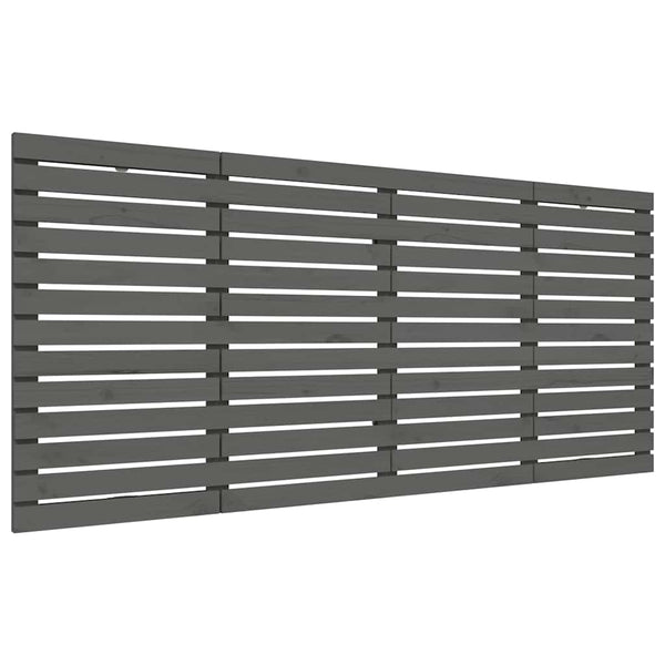Graues Wandkopfteil 156cm Kiefer Massivholz