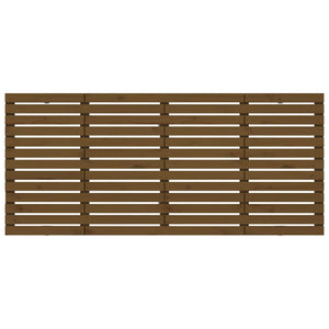 Wand Kopfteil Honigbraun 156cm Kiefer Massivholz