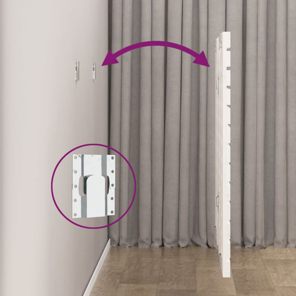 Weißes Wand-Kopfteil Kiefer Massivholz 81cm