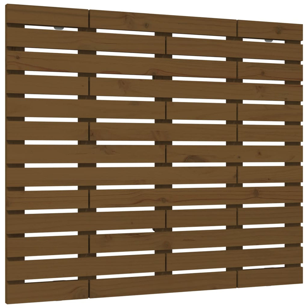 vidaXL Tête de lit murale marron miel 81x3x91,5 cm bois de pin massif