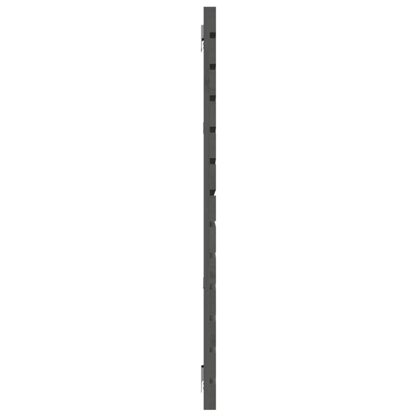 Wand Kopfteil Grau 166cm Kiefer Massivholz