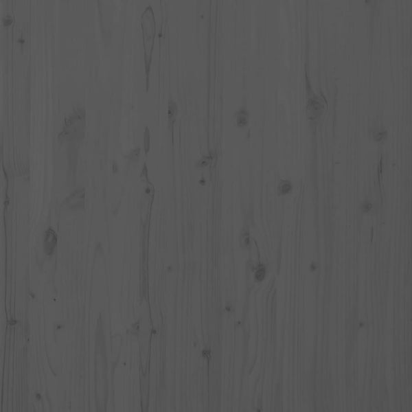 Wand Kopfteil Grau 166cm Kiefer Massivholz
