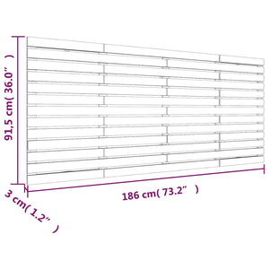 Wand Kopfteil 186 cm Kiefer Massivholz