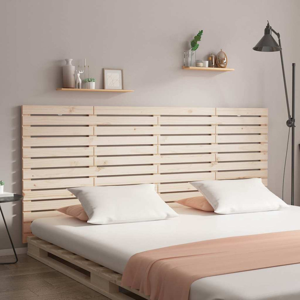 vidaXL Tête de lit murale 186x3x91,5 cm pin massif