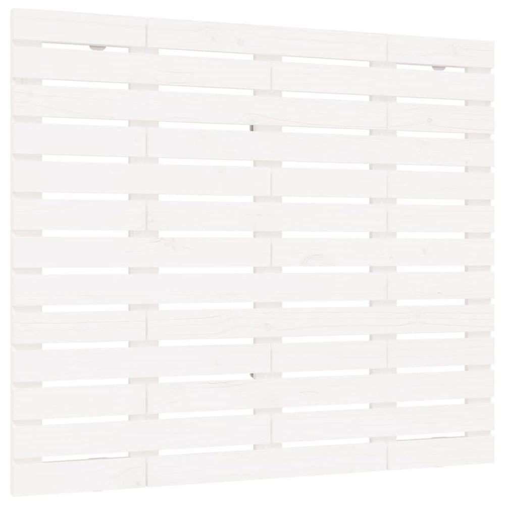 Wand Kopfteil Weiß 141cm Kiefer Massivholz
