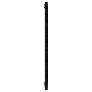 Schwarzes Wand-Kopfteil 141cm Massivholz