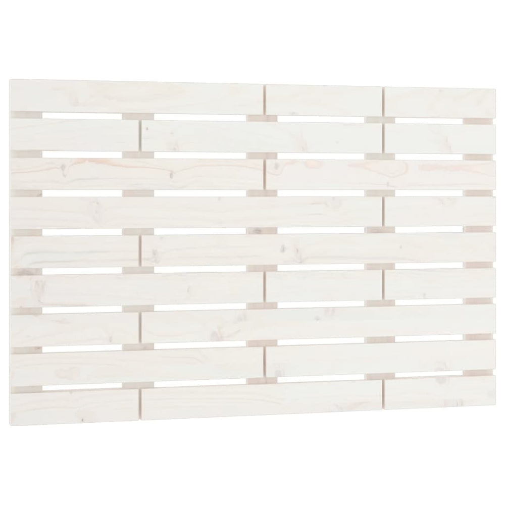 vidaXL Tête de lit murale Blanc 106x3x63 cm Bois de pin massif