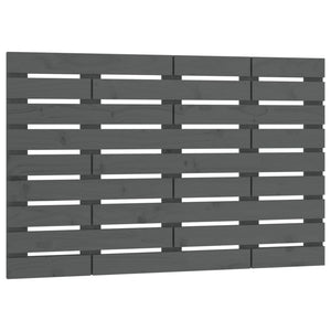 Wand Kopfteil Grau 106cm Kiefer Massivholz