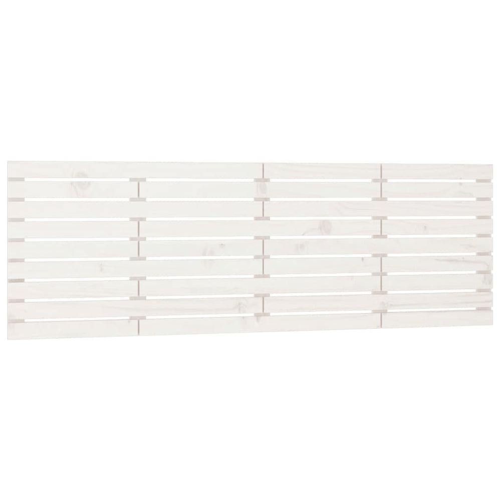vidaXL Tête de lit murale Blanc 206x3x63 cm Bois de pin massif