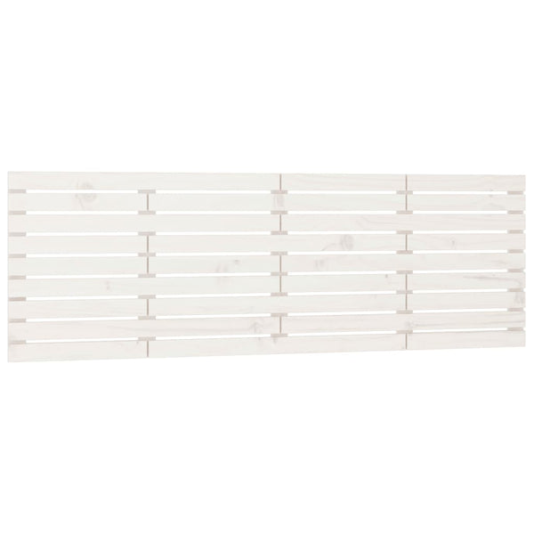 Wand Kopfteil Weiß 206cm Massivholz