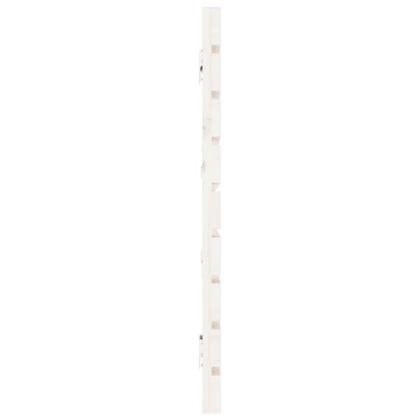 Wand Kopfteil Weiß 206cm Massivholz