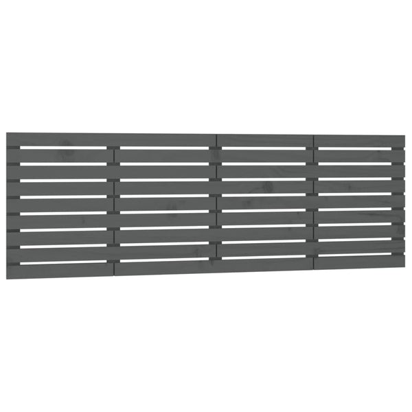 Graues Wand Kopfteil 206cm Kiefer Massivholz