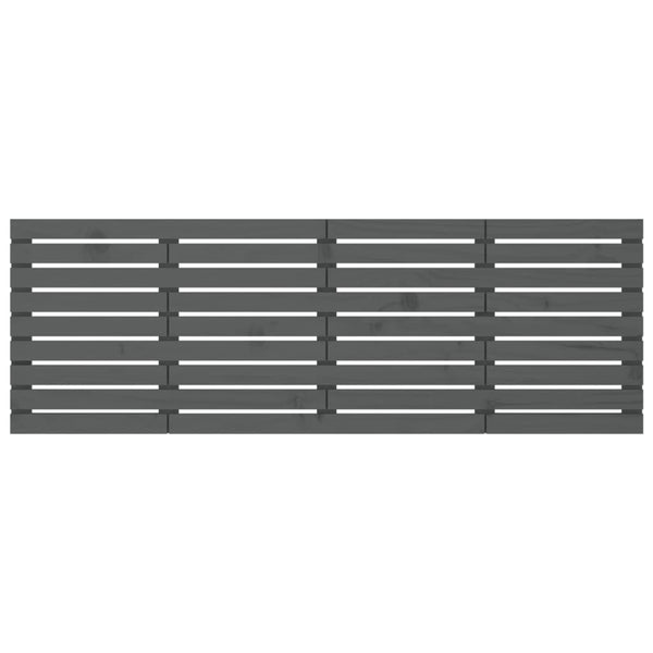 Graues Wand Kopfteil 206cm Kiefer Massivholz