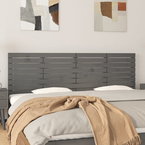 Graues Wand Kopfteil 206cm Kiefer Massivholz