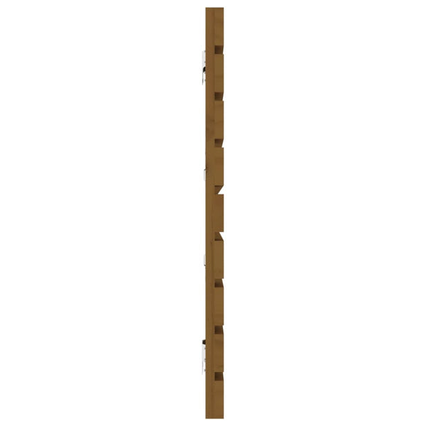 Wand-Kopfteil Honigbraun 206cm Massivholz