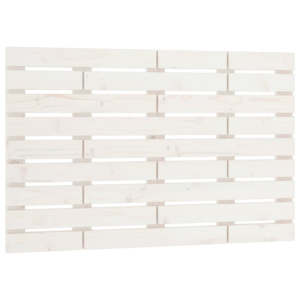 vidaXL Tête de lit murale Blanc 96x3x63 cm Bois de pin massif