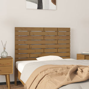 Wand Kopfteil Honigbraun 96cm Kiefer Massivholz