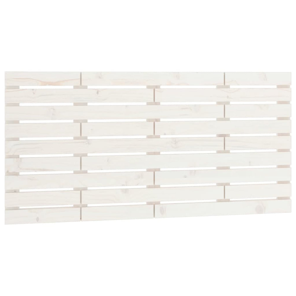 Wand Kopfteil Weiß 126cm Kiefer Massivholz
